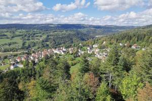 Aussicht Tour Jürgensen nach Les Brenets