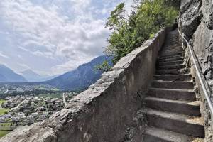 St-Maurice Aufstieg zur Chapelle du Scex