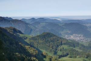 Aussicht vom Beobachtungsposten Lauchweid