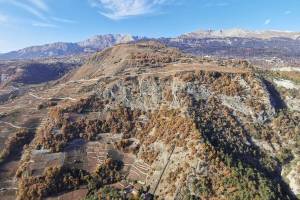 Liène-Schlucht, Blick nach Ayent