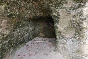 Wohnstätte von Grubendurs und Grubenänni in der Sandsteingrube Ober Bockstein bei Aetigkofen