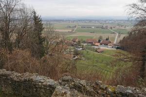 Blick von Schloss Buchegg ins Berner Mittelland