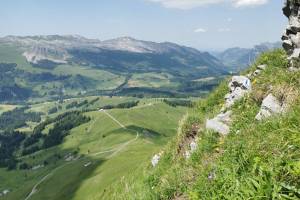 Abstieg Wannenpass Wanderung Planalp-Wannenpass-Kemmeriboden