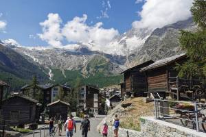 Saas Fee Wanderung Saas-Grund - Saas-Fee - Saas-Grund