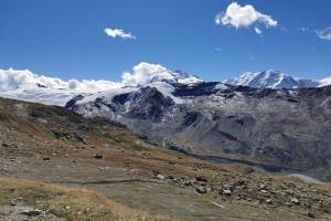 Zermatt Abstieg Oberrothorn zur Fluealp