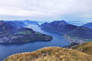 Fronalpstock Sicht zum Vierwaldstättersee