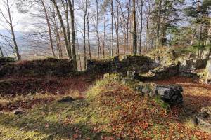 Ruine Burg Rüdberg Wanderung Lütisburg-Bruedertöbeli-Dietfurt