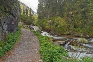 Aufstieg von Merlen zum unteren Murgsee