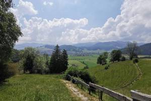 Abstieg vom Chatzenstrick nach Einsiedeln