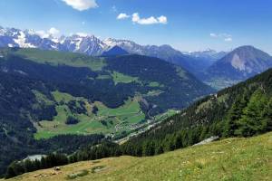 La Dreuzde, Tiefblick ins Val d'Entremont