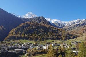 Simplon Dorf mit Fletschhorn