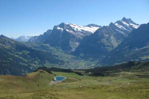 Männlichen Blick nach Grindelwald