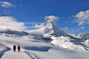 Winterwanderung Zermatt Riffelberg