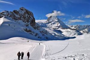 Winterwanderung Zermatt Riffelberg