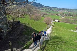 Wanderung Gruyères - Corbières