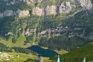 Aussicht vom Schäfler zum Seealpsee