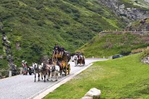 Gotthardpass Postkutsche